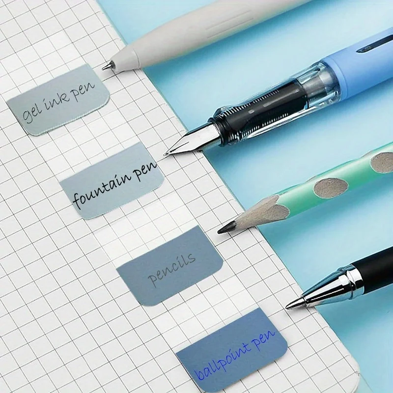 علامات تبويب مؤشر لاصقة شفافة متوسطة، ملصقات تحديد المواقع قابلة لإعادة الاستخدام، علامات تبويب ملاحظات لتصنيف الكتب والمستندات، للمكتب #4