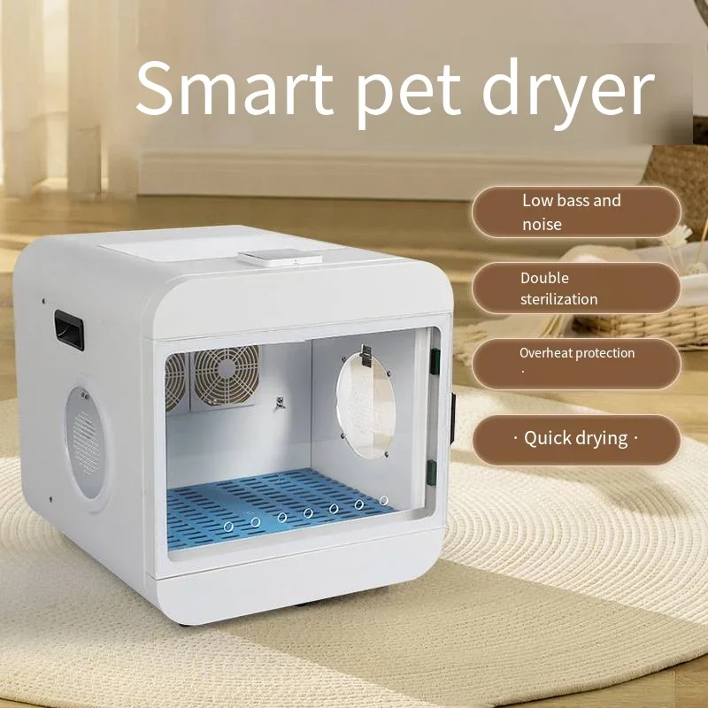 

Dog Hair Dryer Intelligent Pet Drying Box Automatic Cat Hair Dryer Household Small Hair Dryer Cat Dog Drying Silent 2024