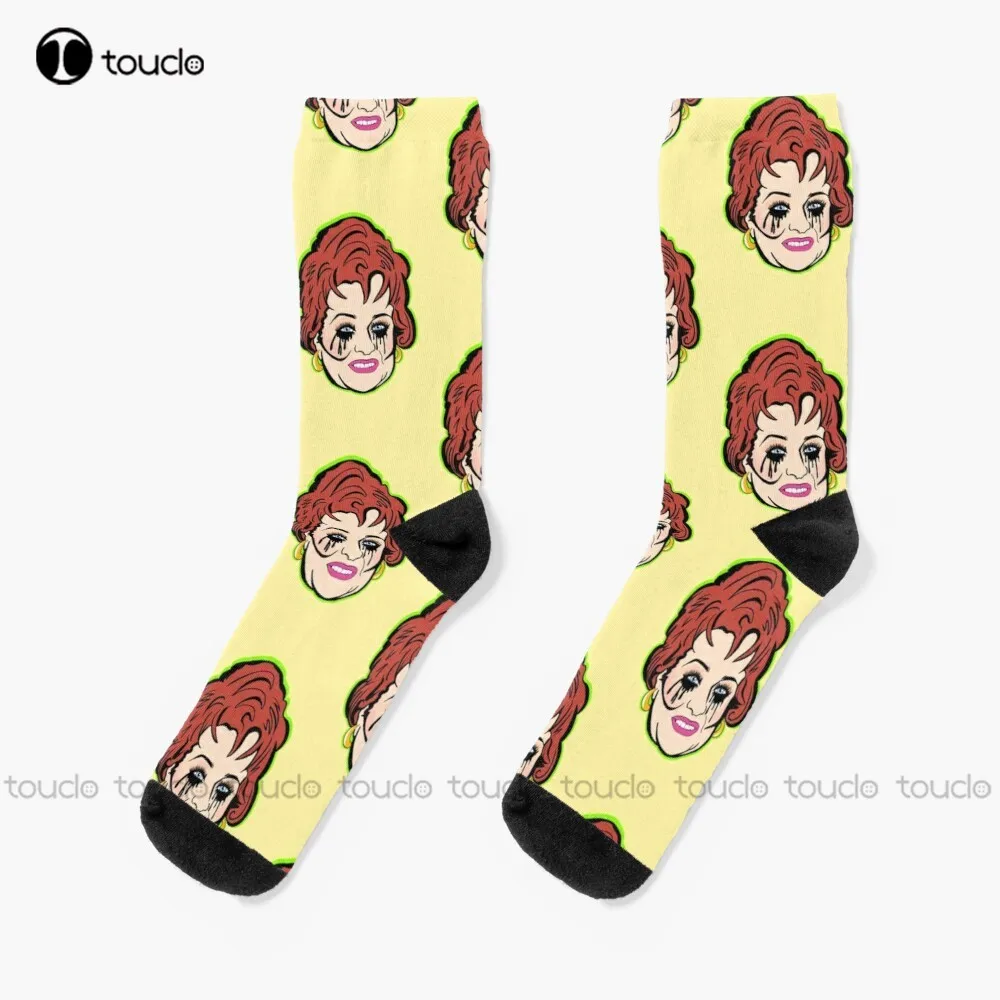 

Crying Tammy Faye Socks Black Baseball Socks 360° Digital Print Unisex Adult Teen Youth Socks Personalized Custom Gift