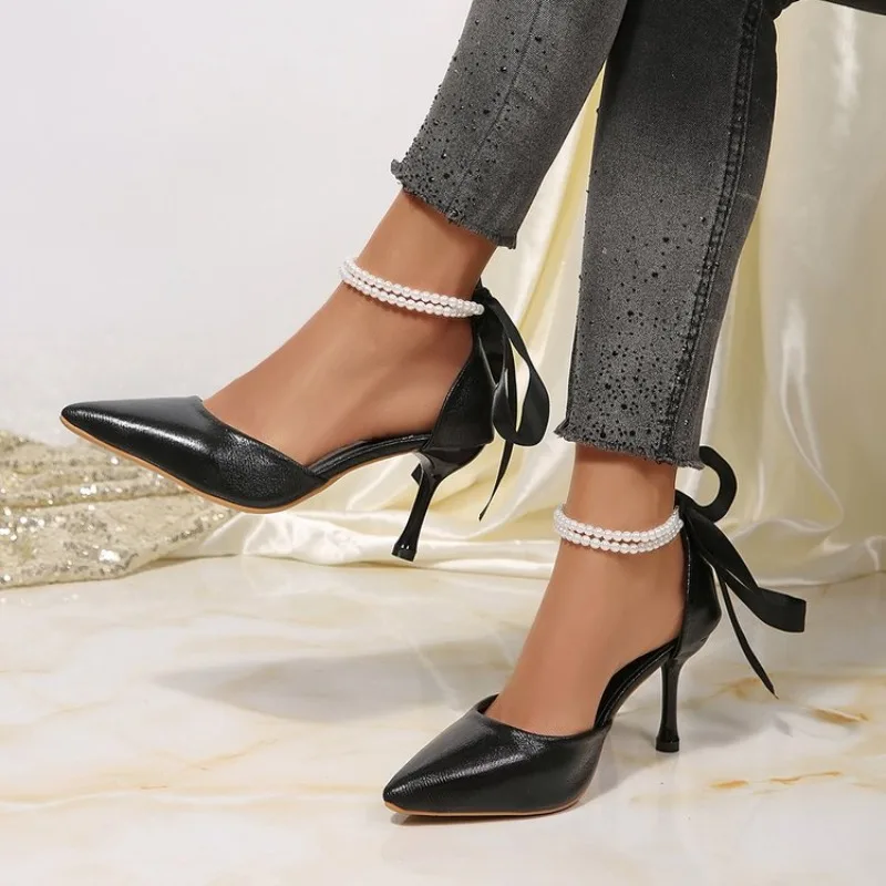

Heel Strap Women Spring 2026Stilettos Woman's Elegant Dress Shoes
