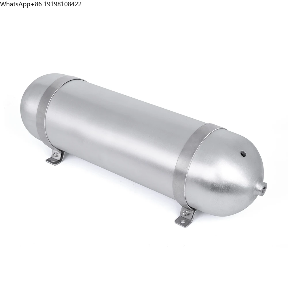 Universal 4 Gallon Aluminum Seamless Air Cylinder Air Tank 1/4NPT Ports Pneumatic Air Suspension System Tuning Car Parts AT-04B