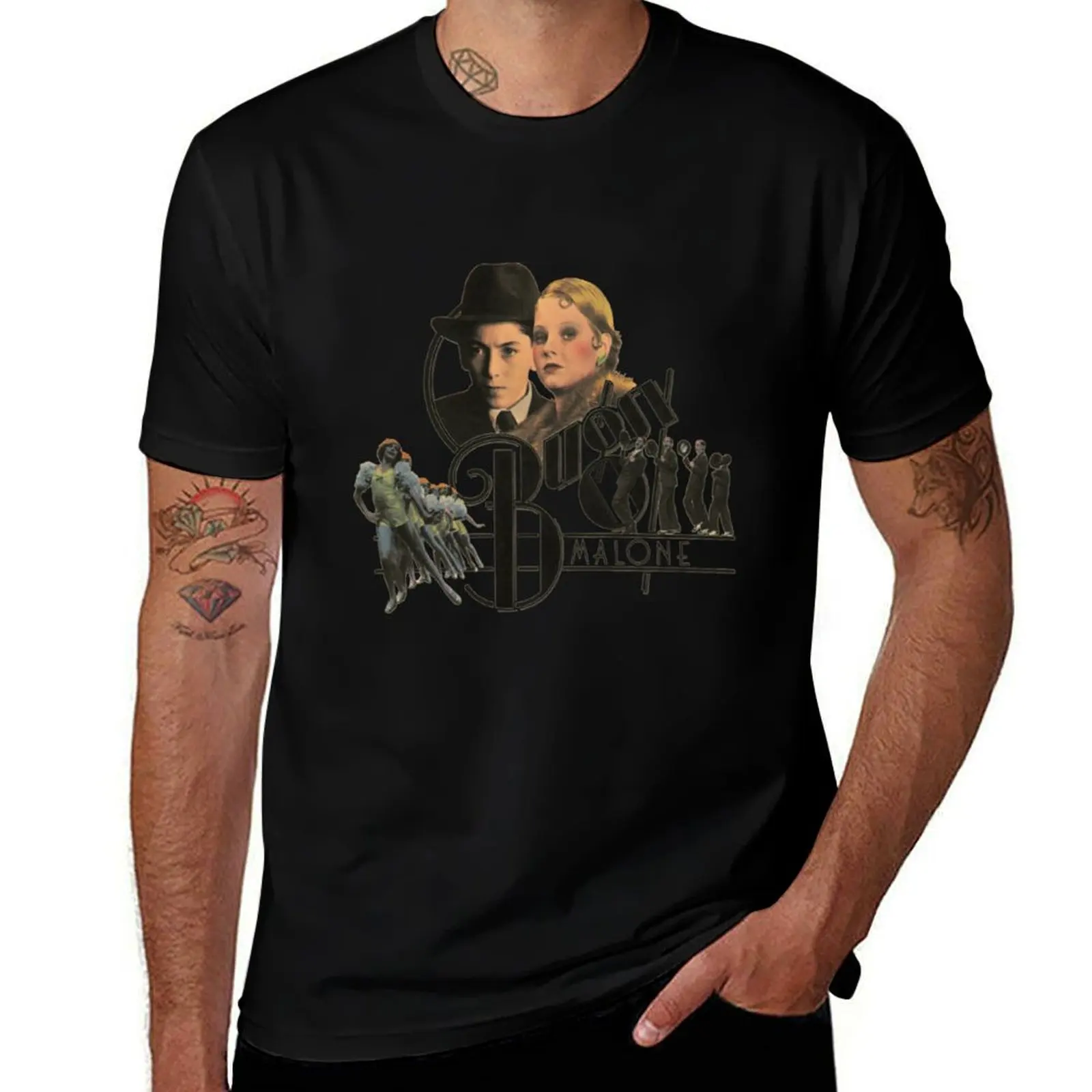 Bugsy Malone T-Shirt Casual Streetwear Short Sleeve Tee T-Shirt