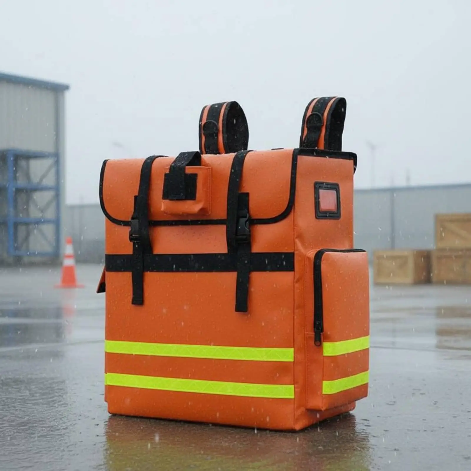 Fire Hose Backpack Waterproof Fire Hose Bag Tear Resistant Firefighter Backpack for Emergency Response, Firefighters