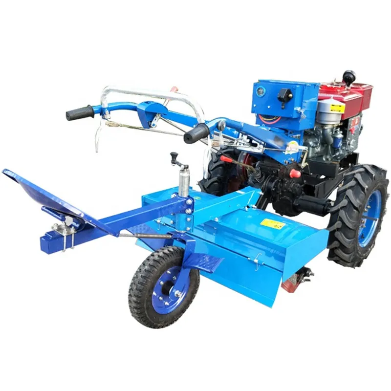 SYNBON 13-15hp Diesel Power Tiller with Plough Walk-behind Walking Tractors