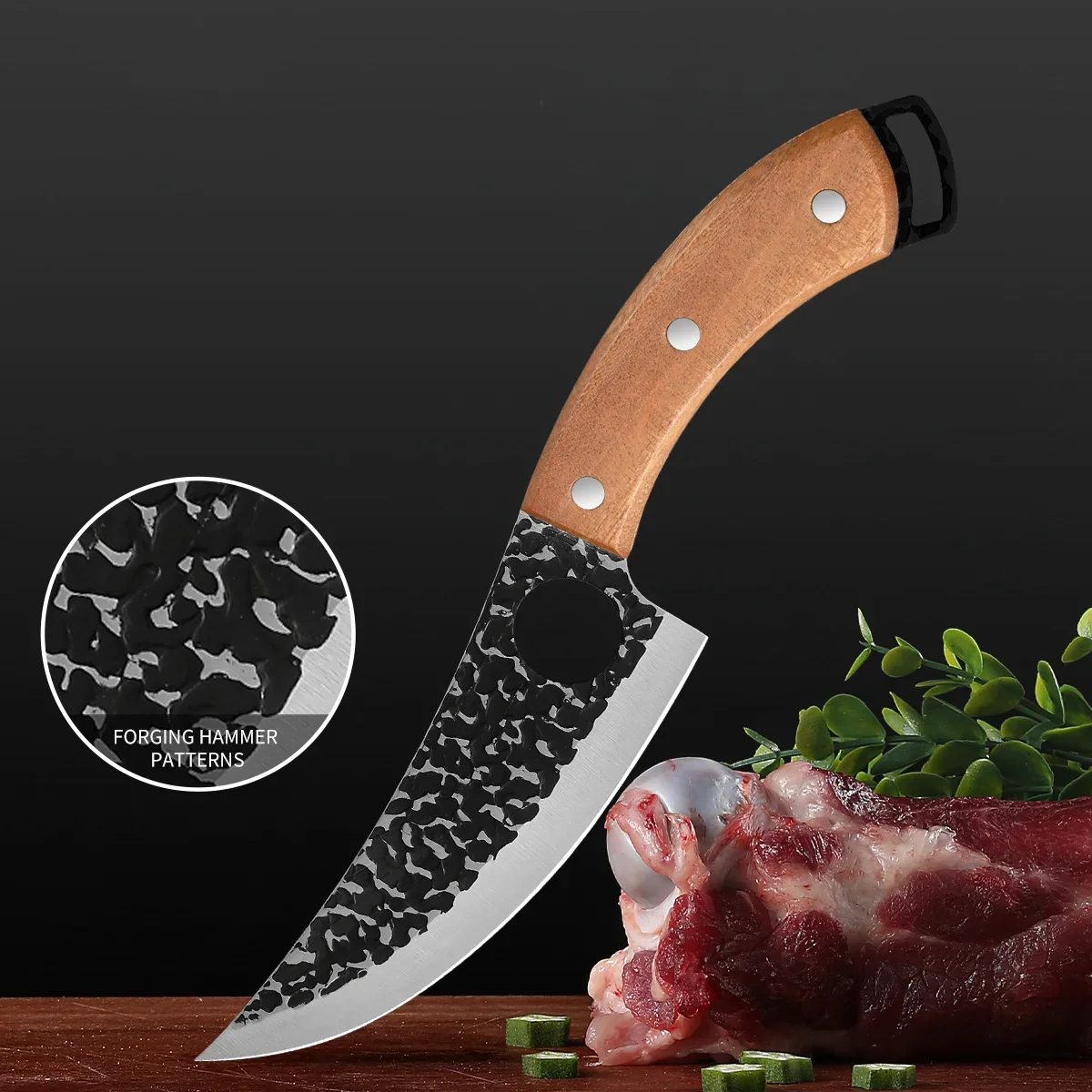 Professional Household Chef Cook Knife Handmade Forged Kitchen Knife Butcher Knife Boning Knives Meat Cleaver Vegetables Cutter