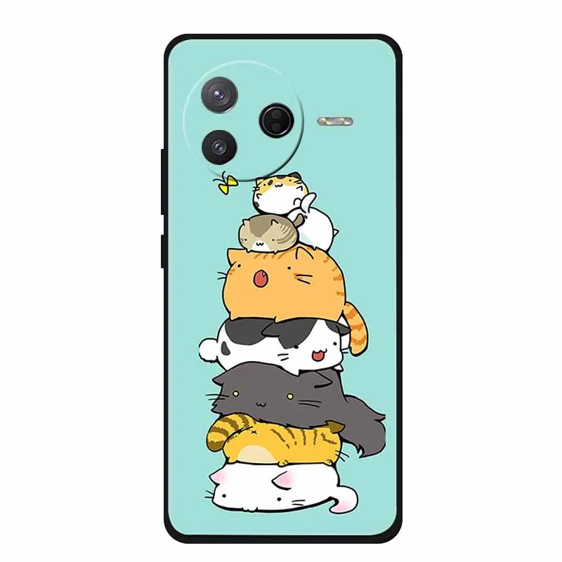 حافظة لهاتف Xiaomi Poco F7 Ultra غطاء خلفي من السيليكون الناعم من مادة البولي يوريثان الحراري لهاتف Poco F7 Ultra 5G غطاء ناعم لطيف حافظات سوداء Funda Poco F7 Ultra #3