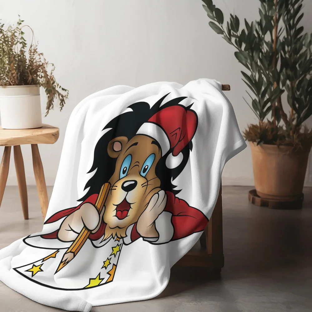 

Tu Lion Artist Throw Blanket Cute Cartoon Animal Kids Room Decor Cozy Warm Soft Bedding Gift Home Decor