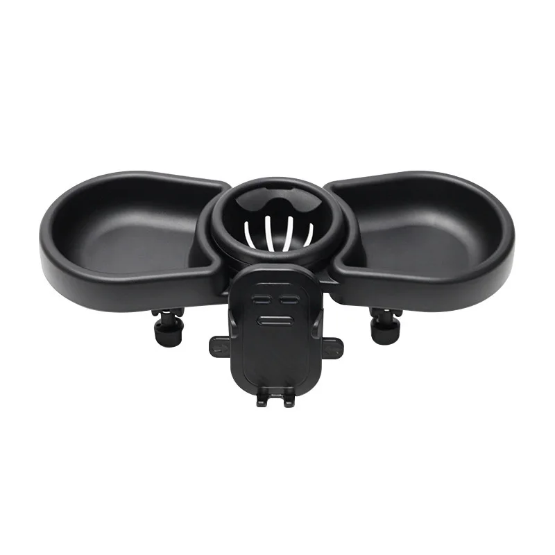 Vassoio per snack per passeggino universale 4 in 1 aggiornato e portabicchieri doppio vassoio per passeggini per bambini Accessori da viaggio per asilo