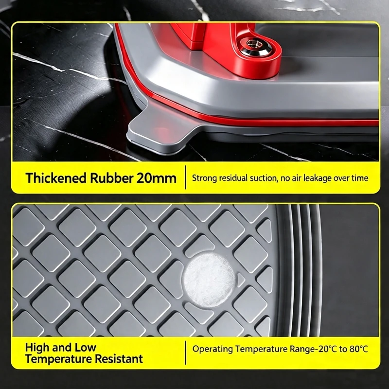 100KG Heavy Lifter Electric Vacuum Suction Cup Industrial Grade LED Digital Display Powerful Air Pump for Glass Tiles Lifting view 3