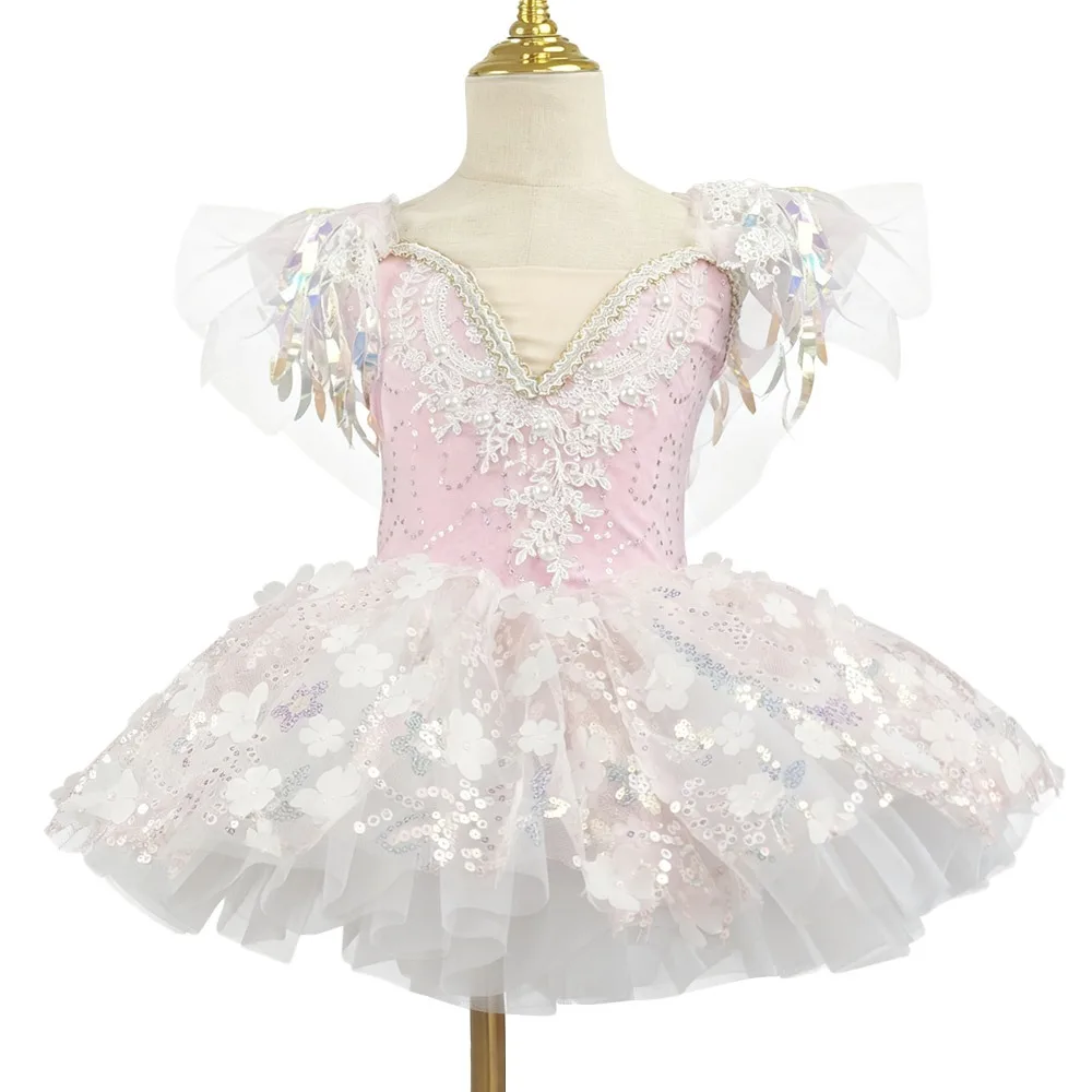 

Fashion Sequin Kids Ballet Dress Modern Pearl Ballet Tutu Puffy Party Dress Princess Dress Kids Girls