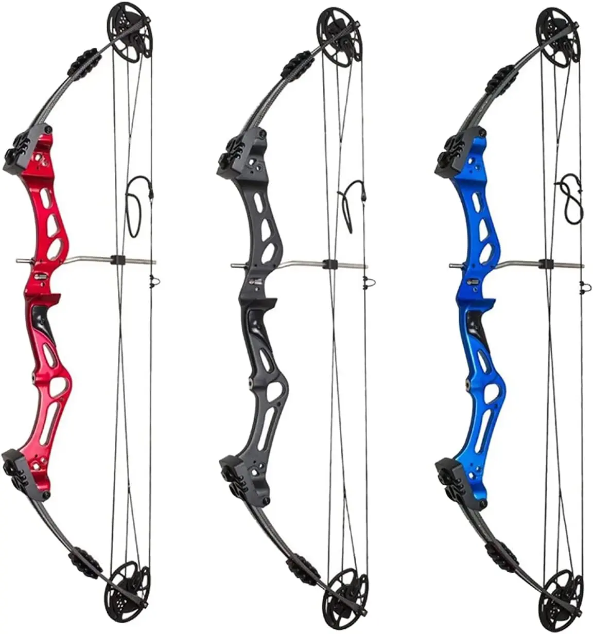 Junxing M107 Compound Bow Pulley Composite Bow 35-55 lbs Adjustable Hunting Bows for Outdoor Hunting and Archery