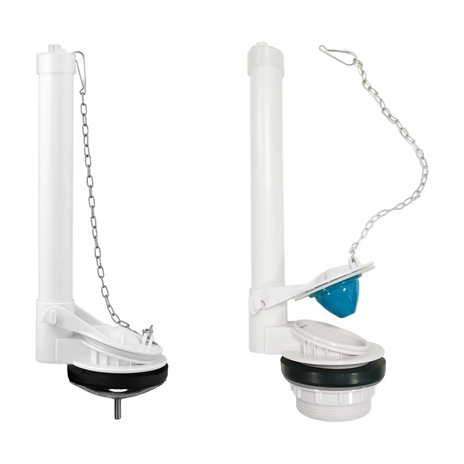 

Flushing Valve Water Saving Replacement with Flapper, Chain Universal Toilet Tank Parts Easy Install Toilet Drain Valve