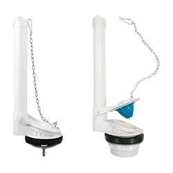 Flushing Valve Water Saving Replacement with Flapper, Chain Universal Toilet Tank Parts Easy Install Toilet Drain Valve