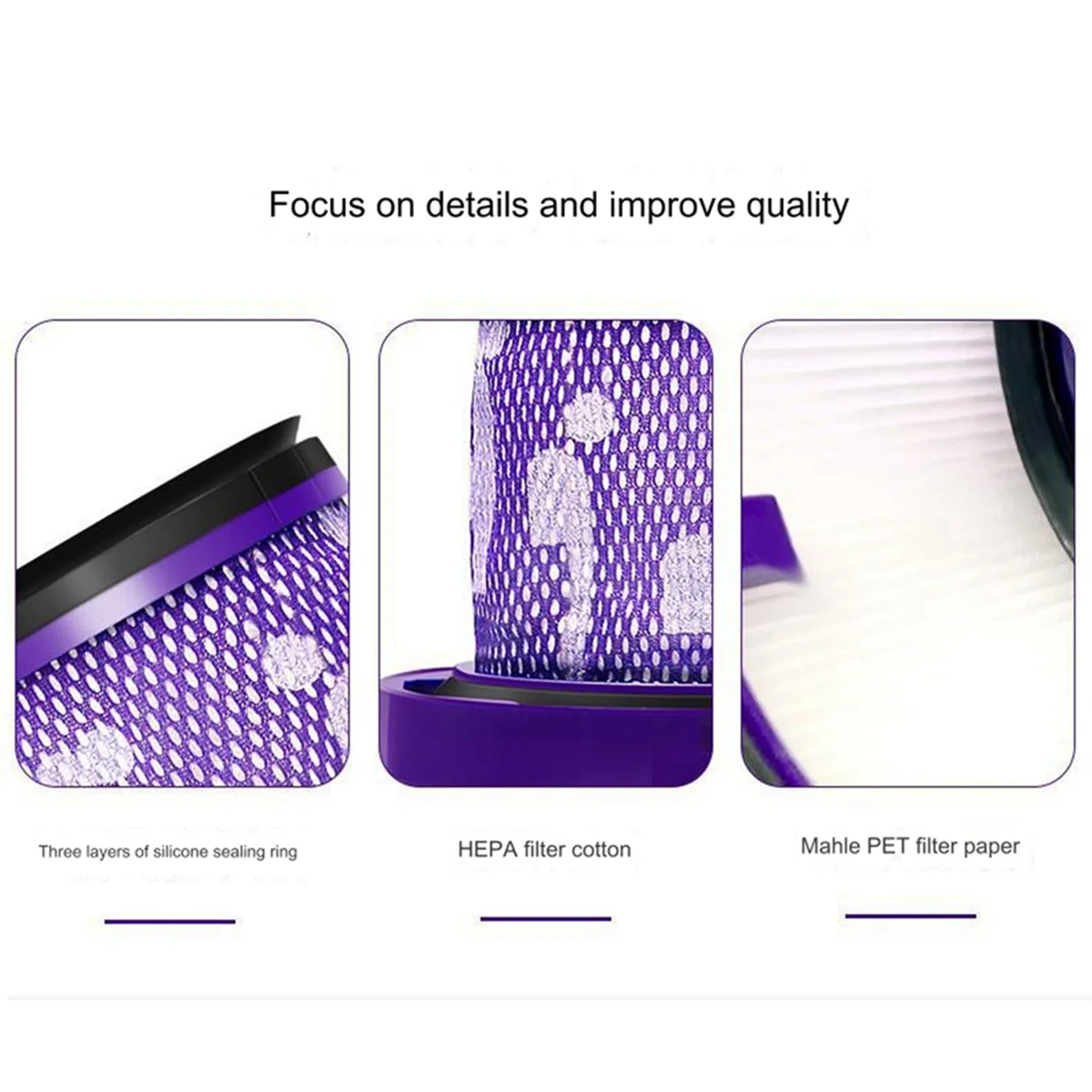 Para dyson v11 filtro hepa robô aspirador de pó acessórios v11 lavável detectar filtros vácuo peças substituíveis