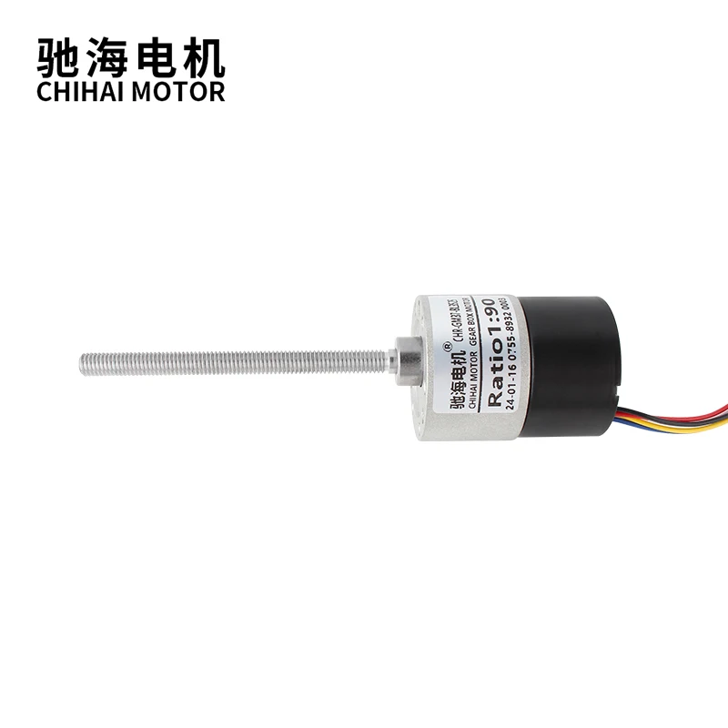 73.5mm M6 threaded shaft DC12V 24V 65RPM 37mm Diameter Gearbox Low noise Long life High Torque Brushless Motor