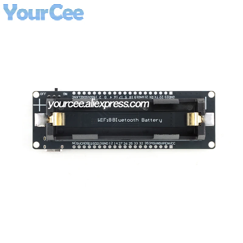 Płytka rozwojowa ESP32 z WiFi, Bluetooth, kompatybilna z protokołem BLE, uchwyt na baterię 18650, do nauki, ewaluacji i sterowania przemysłowego. — zdjęcie produktu 6