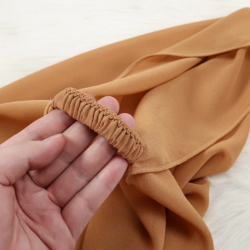 Einfarbige muslimische Chiffon Schal Hijab Stirnband weibliche islamische Kopf bedeckung Schals Wraps für Frauen Hijabs Haar Schals Kopftuch