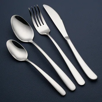 가정용 스테이크 나이프 커피 스푼, 과일 포크, 주방 식기, 두꺼운 손잡이 식기류, 304 스테인리스 스틸 커트레이 세트 