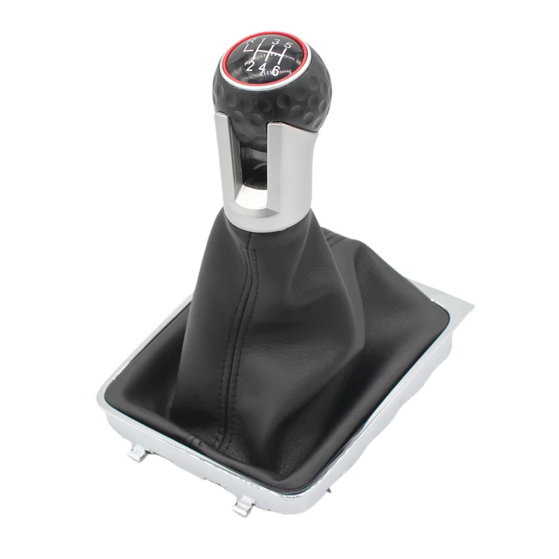 5/6 Speed MT Gear Shift Knob Lever Stick Gaiter Boot Cover Collar For Volkswagen VW Passat B6 2005 2006 2007 2008 2009 2010 2011