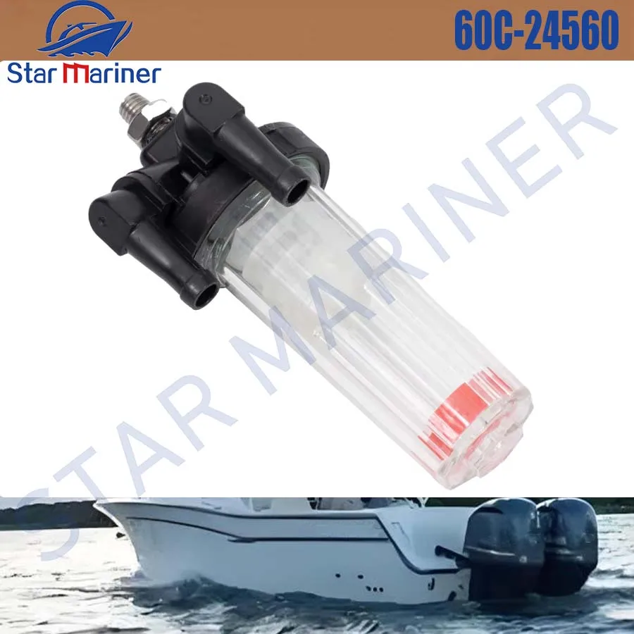 

Boat Engine Parts Fuel Filter 60C-24560 for Yamaha Outboard Motor 4 Stroke 75HP 80HP 90HP 100HP 60C-24560-00 60C-24560-10