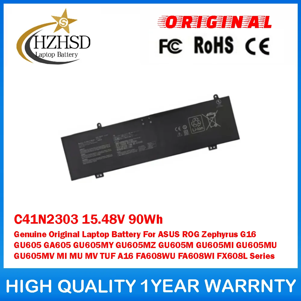 

C41N2303 15,48 В 90 Втч Оригинальный аккумулятор для ноутбука ASUS ROG ZephyrusG16 GU605 GA605 GU605MY GU605MZ GU605M GU605MI GU605MU