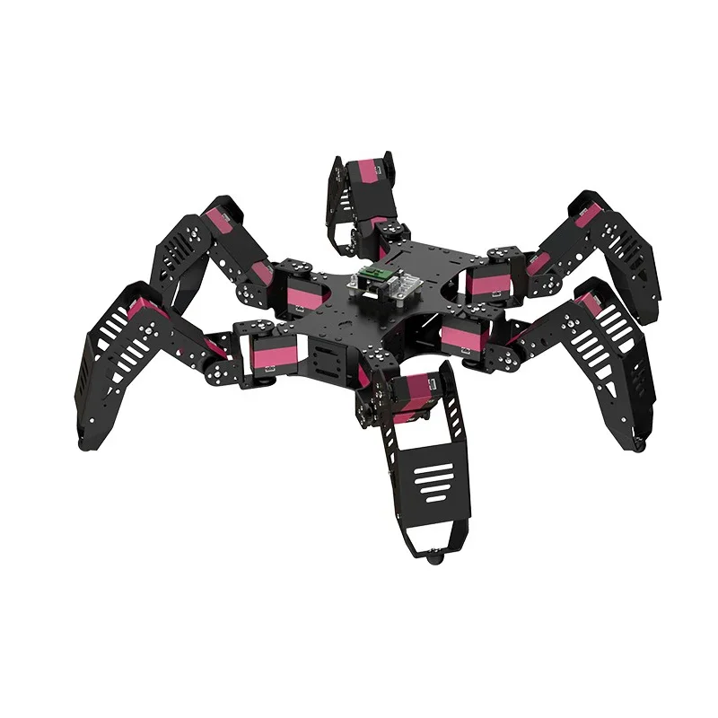 RoRuSAssembled 18 Dof Hexapod Robot Metal Spider With Servos Remote Control Hexapod Robot For Arduino Robot Kit Programmable Spi