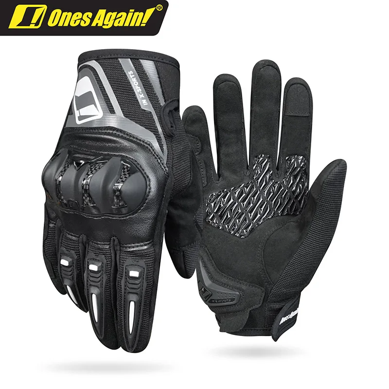 Opnieuw! Dames Motorhandschoenen Ademende Tpu Carbon Fiber Shell Moto Motor Racen Full Finger Handschoenen