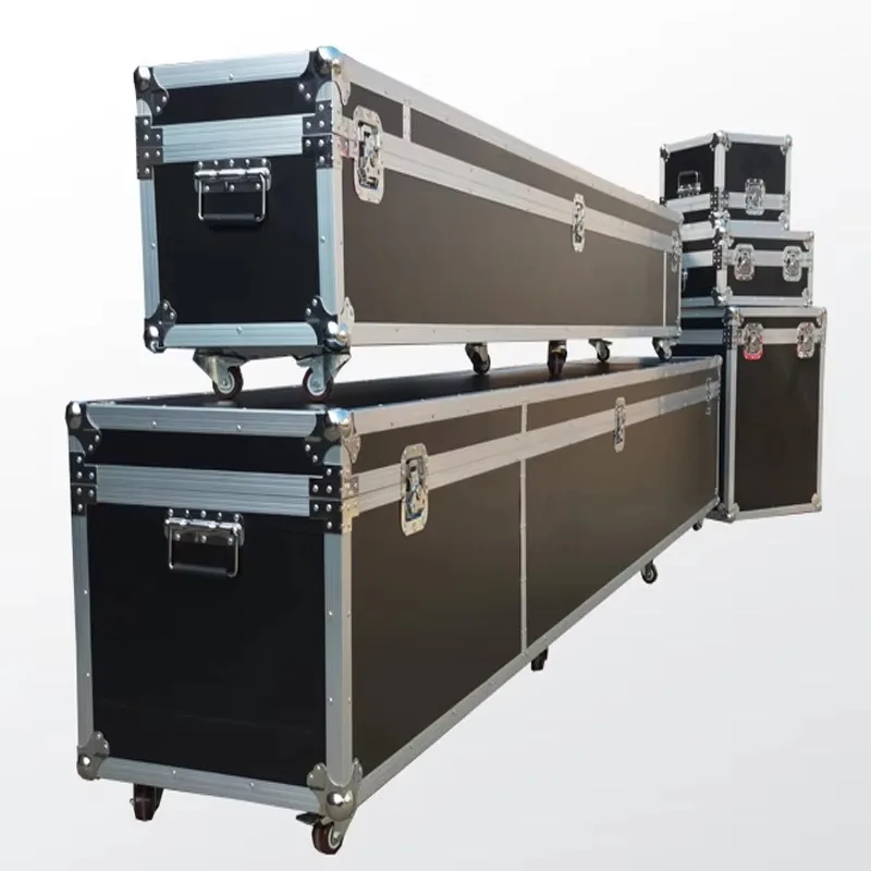 OEM/ODM Aluminum Flight Case Plywood Wooden Box Export Carton Packaging with Custom Size for Commercial LCD/LED Display Screen