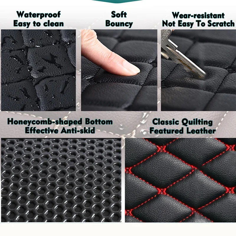 Car Mats For Toyota FJ Cruiser XJ10 2007~2022 Auto Durable Carpet Rugs Leather Mat Waterproof Floor Pad Full Set Car Accessories