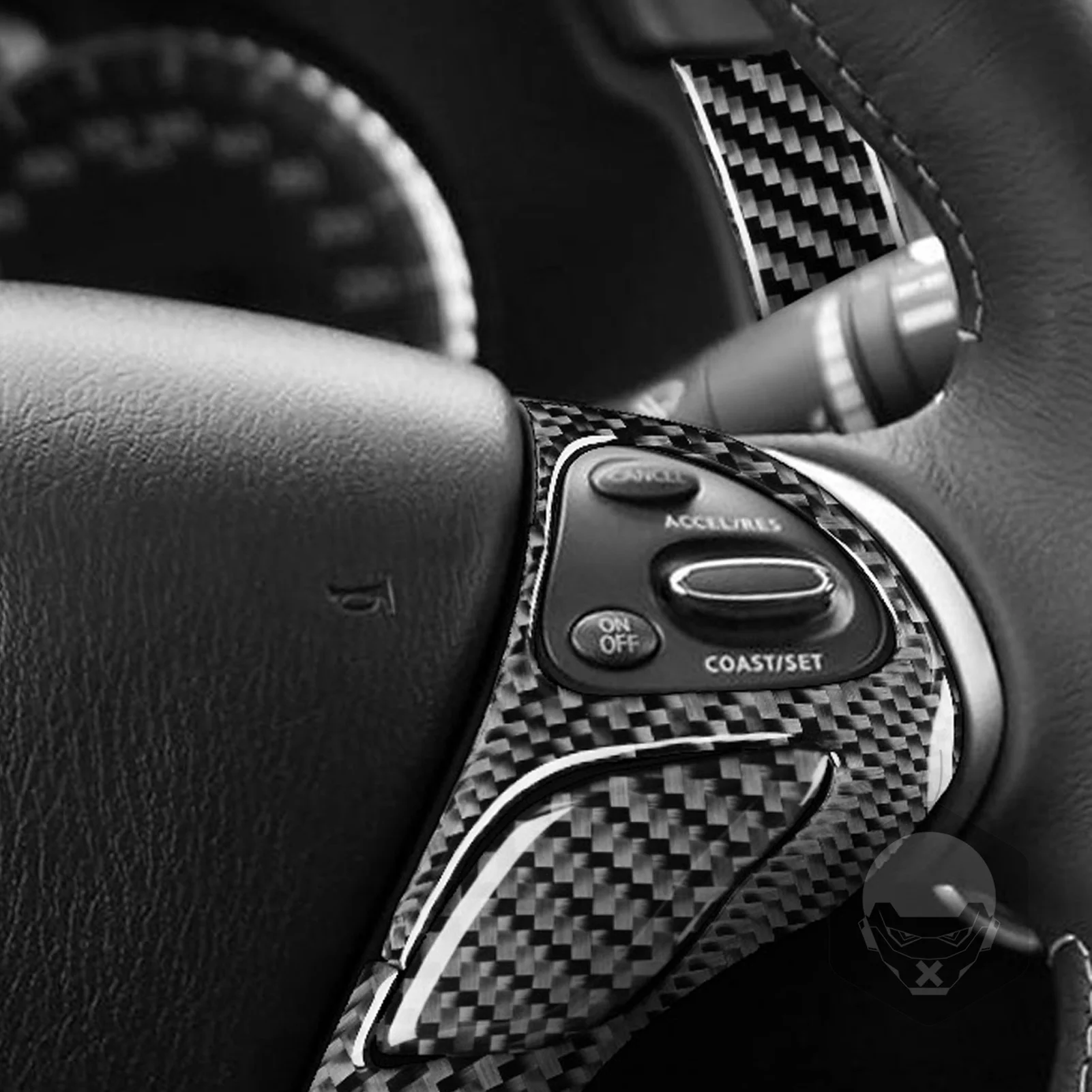 For Infiniti JX 2013 QX60 2014-2016 Real Carbon Fiber Sticker Instrument Speedometer Panel Car inside decorative Accessories