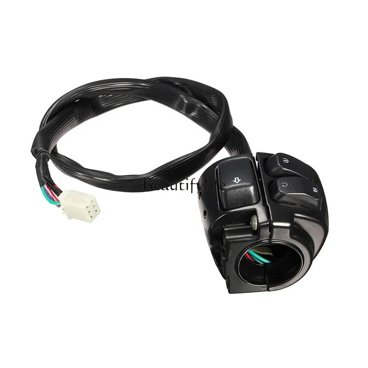 

ld20 Suitable for motorcycle retro modification parts 25MM handle cruise headlight power-off switch electroplating handle