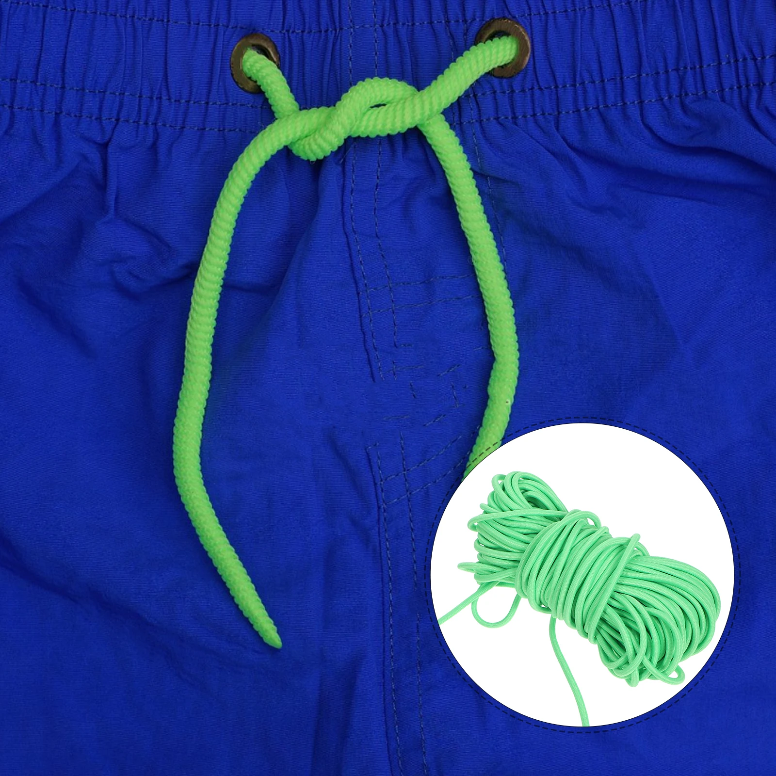 

10M Round Stretch Rope Elastic Cord Rubber Band Multi-Purpose Sturdy Fix Transport Garments Bags Accessories Decorations Green