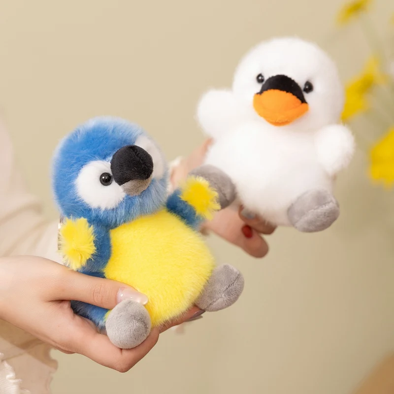 13cm Aimal Series Plush Toy Frog Penguin Duck Parrot Bean Bag Stress Relief Toy Bag Decro Pendent Delicate Gifts