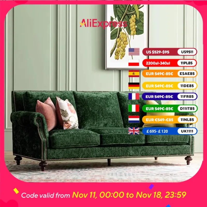 

Vintage Nordic Simple Sofa Modern Luxury Soft Couches Cushion Sofa Plush Chaise Muebles Para Salas Modernos Home Furniture