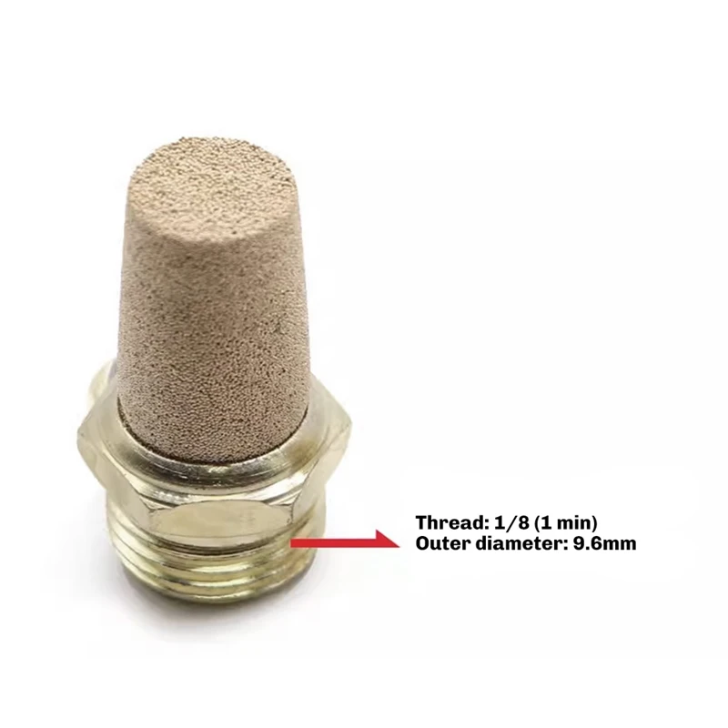 AT64 8Pcs Compressor Exhaust Valve Pneumatic Rapid Exhaust Stopper Exhaust Air Conditioning Vents 1/8Inch