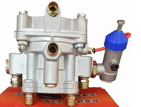 Semi-trailer synchrone rempomp vrachtwagen relaisklep Wang montage