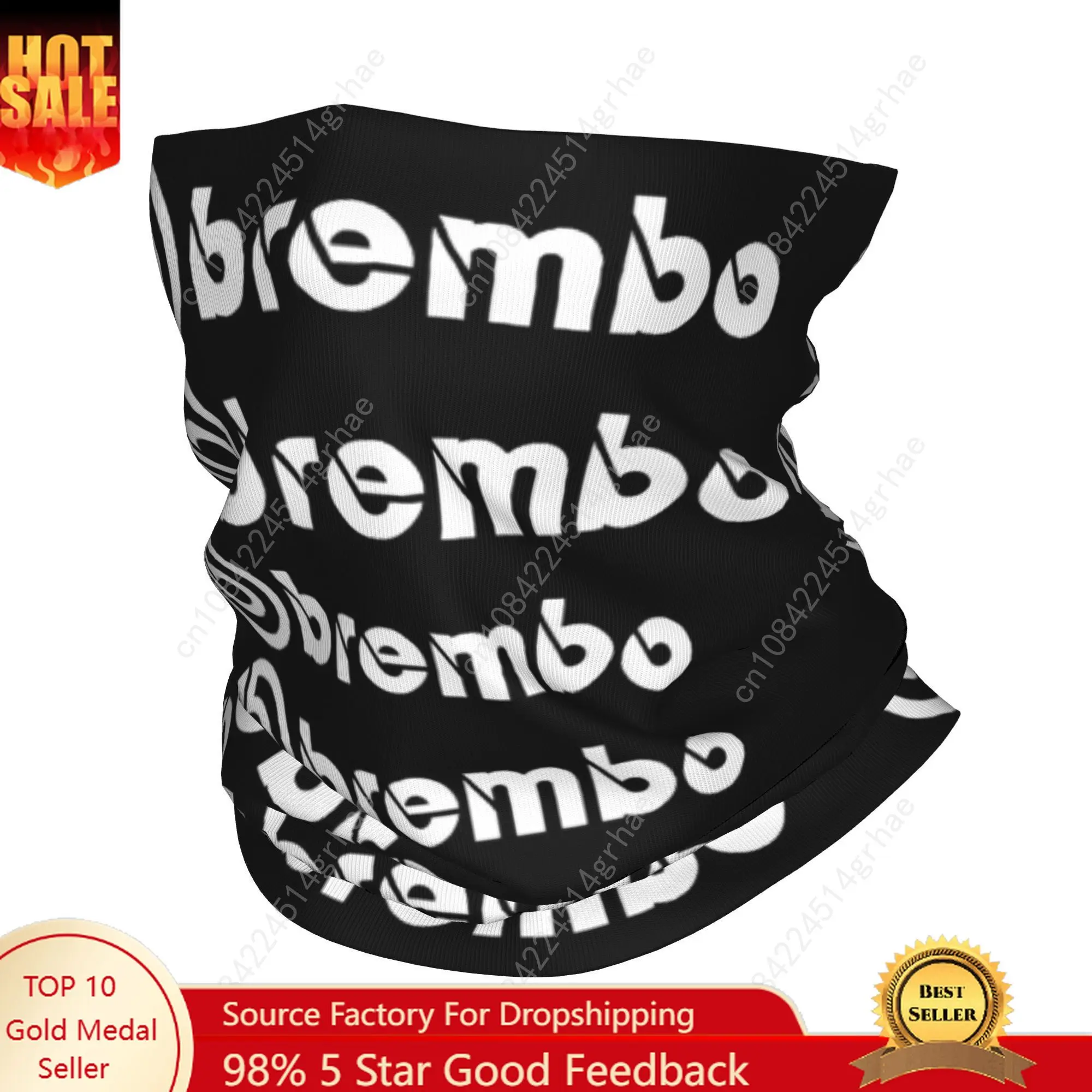 

Custom B-Brembos Neck Gaiter Women Men UV Face Shield Winter Bandana Scarf for Cycling