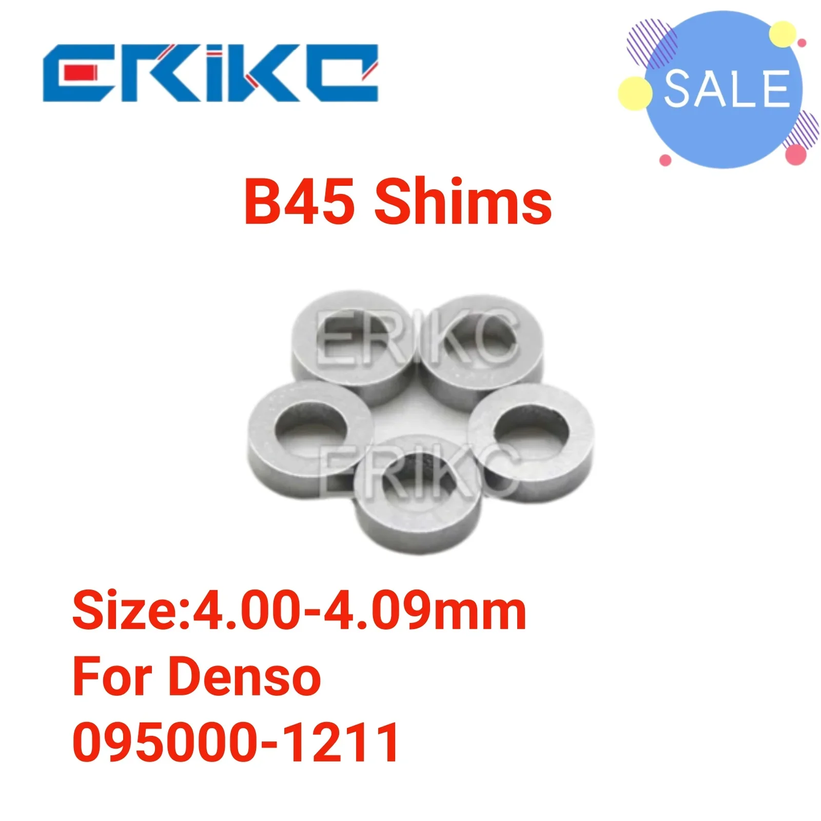 ERIKC B45 4.00-4.09mm Adjust Shims Comon Rail Pump Injector Repair Kits b45 Diesel Nozzle Adjusting Gasket for DENSO