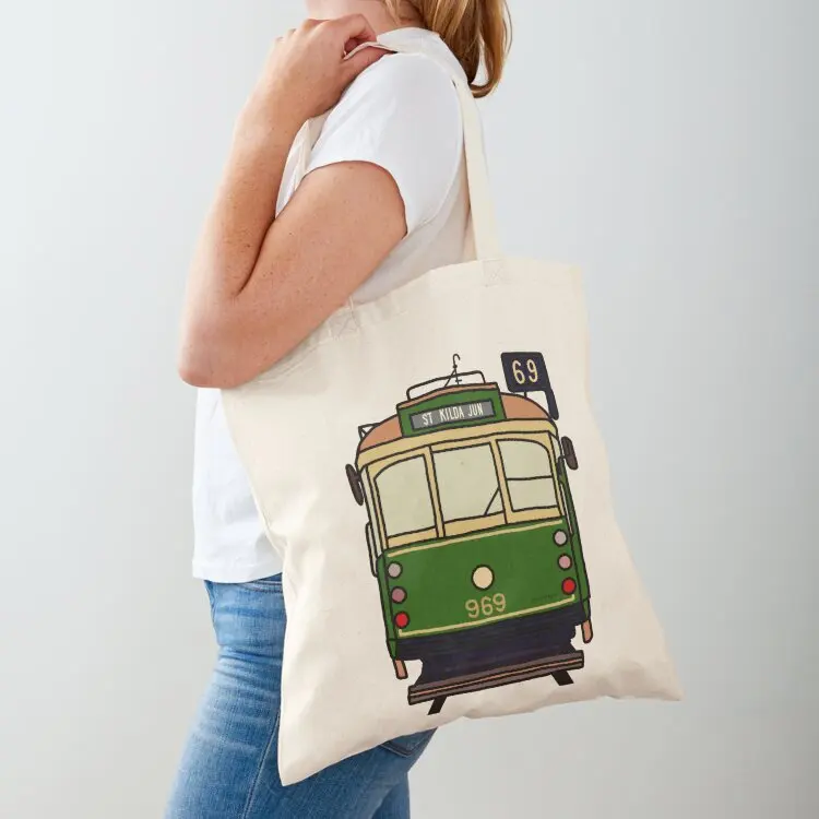 

Melbourne Tram - No.69 to St.Kilda Junction Tote Bag sac pour femme reusable grocery bags custom tote bag personalized tote