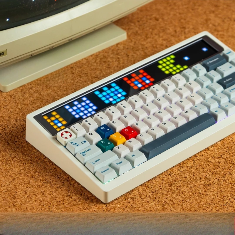 Angry Miao RGB65 Bluetooth Mechanical Keyboard Tri-mode LED Customized Hot Swappable Ergonomic Personalize Keyboard for PC Gifts