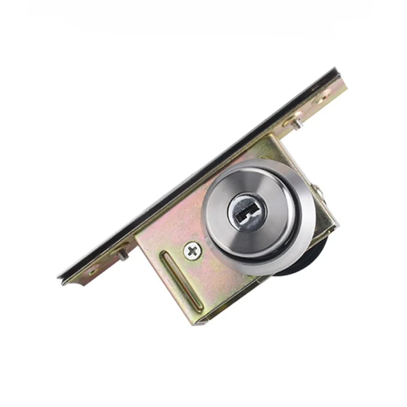 قفل باب بإطار زجاجي معدني ، زنبرك أرضي ، قفل باب غير مرئي ، أقفال أبواب مخزن ومكتب ، ملحقات أجهزة مع مفتاح #3