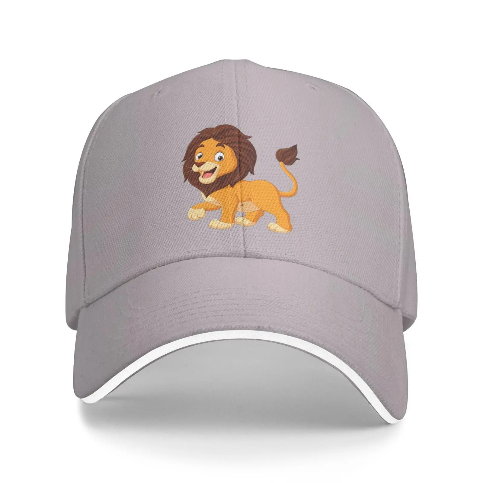 Funny Lion Baseball Cap Women Men Hat Adjustable Golf Caps Dad Sun Hat