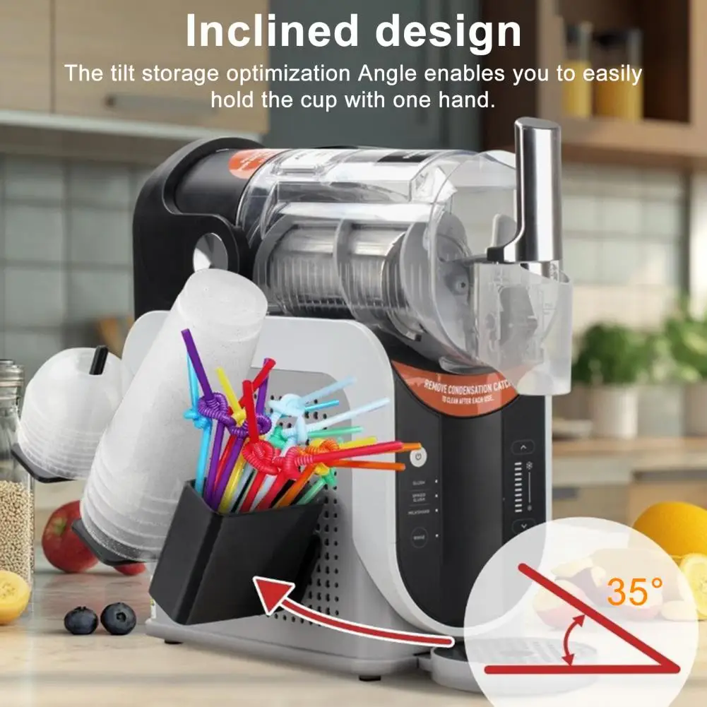 

Reusable Straw Storage Container Straw Storage Container Coffee Condiment Organizer for Countertop Food Grade Straw Placement