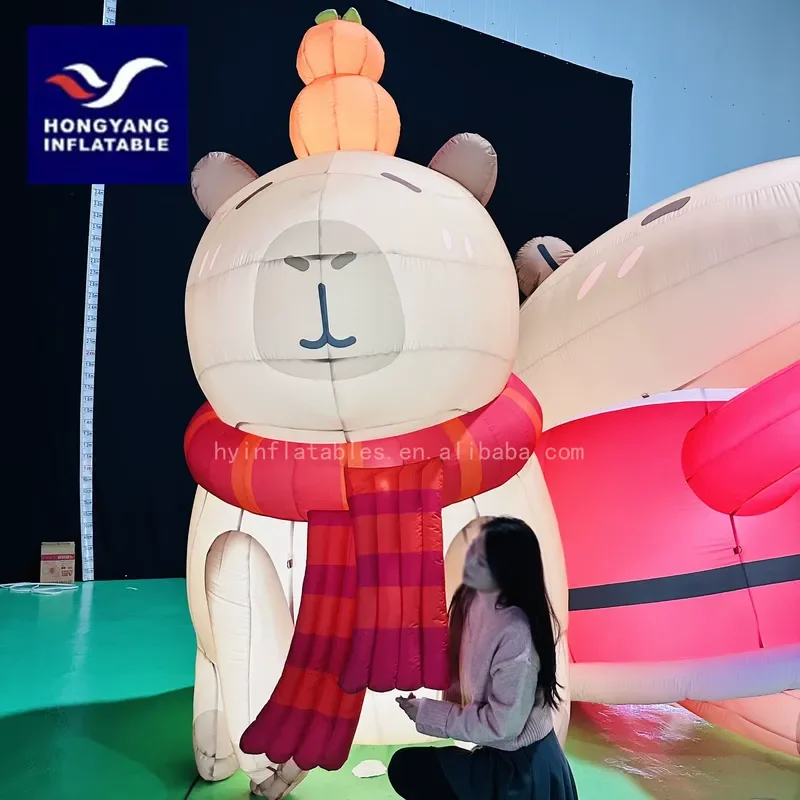 for Animal Cute Capybara Cartoon Mascot Model Inflatable Capybara for Advertising Events
