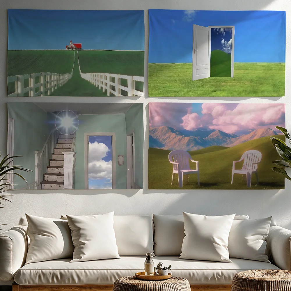 BackRoom Dream Core Bizarre flag Tapestries Outdoor Parties Bedrooms Living Rooms Dorm Rooms Wall Decor Banners Gifts