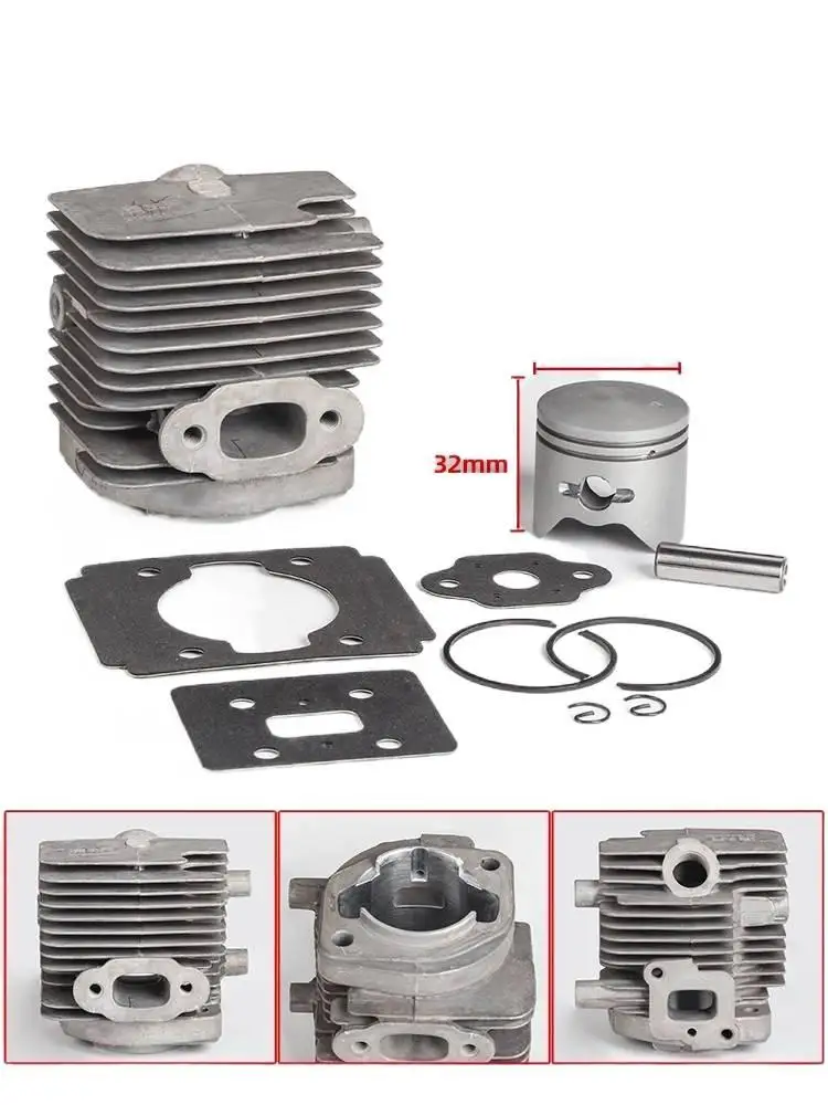 Pour tondeuse, tondeuse à gazon, taille-haie, ensemble cylindre G26, revêtement de cylindre, baril de cylindre, accessoires d'anneau de piston