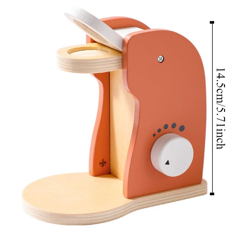 Licuadora de simulación, máquina de café de madera, cocina interactiva de aprendizaje temprano, juguete para juego de imitación, Montessori cognitivo