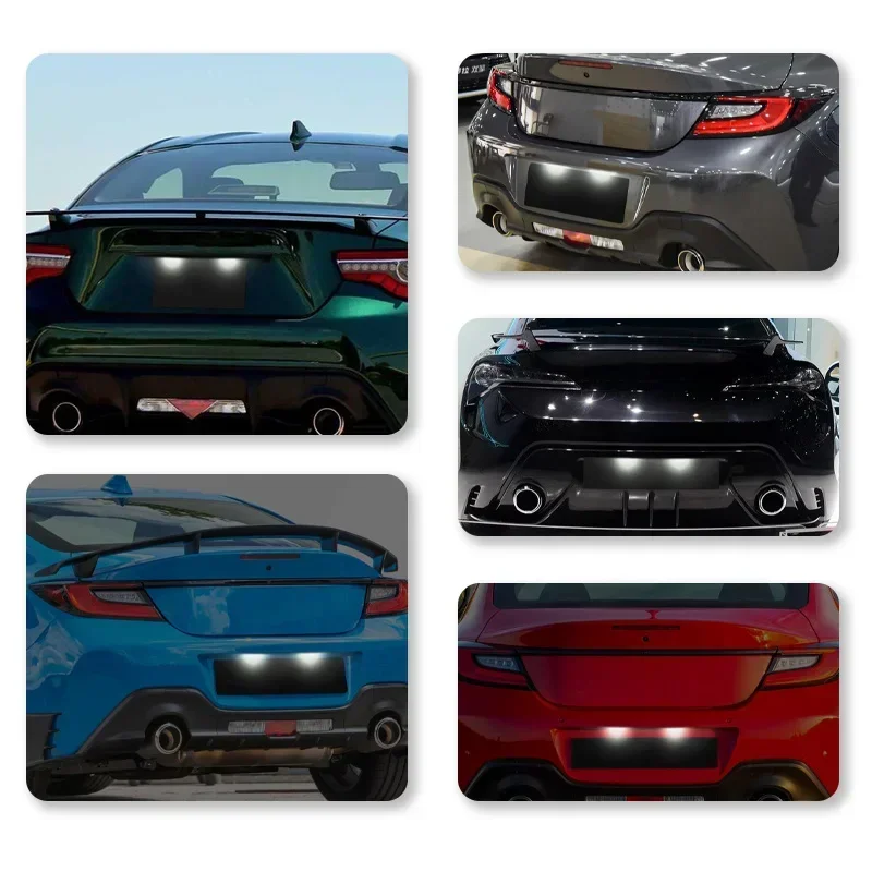 2 PCS License Plate Lights Light Lamp Assembiy For Subaru Forester BRZ Impreza WRX STI Legacy For Toyota FT-86 GT-86 view 3