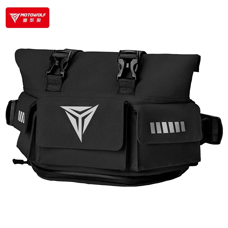 MOTOWOLF Waterproof Waist Bag Motorcycle Bag Chest Men Women Reflective Extensible Motorbike Accessories Mochila Para Moto