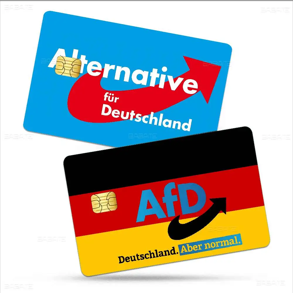 Alternative AFD Credit Card Skin Stickers No Adhesive Residue Water Proof for VISA Credit Card Subway Access Card